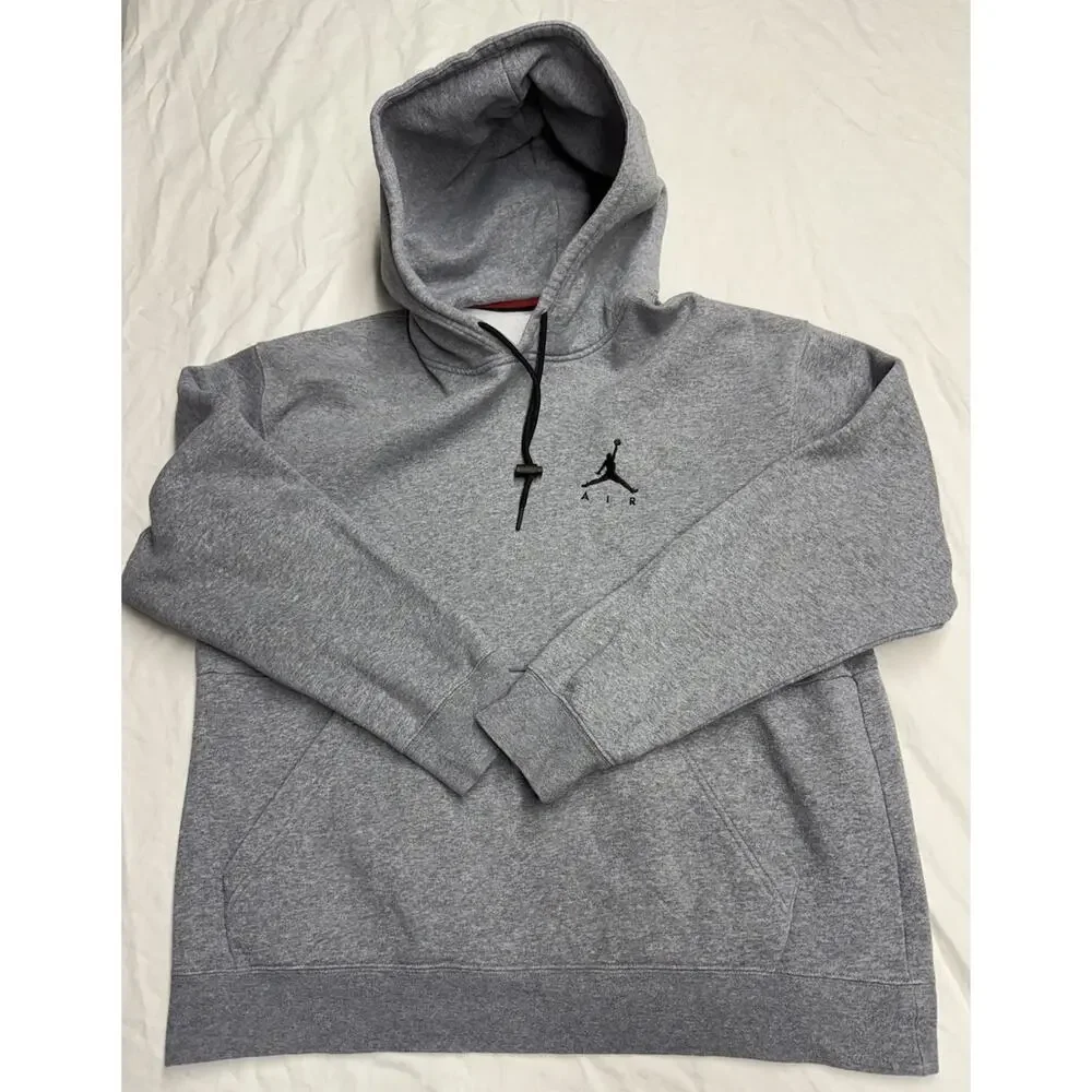 Nike Air Jordan Hoodie Pullover standard fit Gray Men’s size large long sleeve